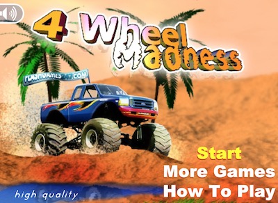 Play 4 Wheels Madness Online - Crazy Car Games